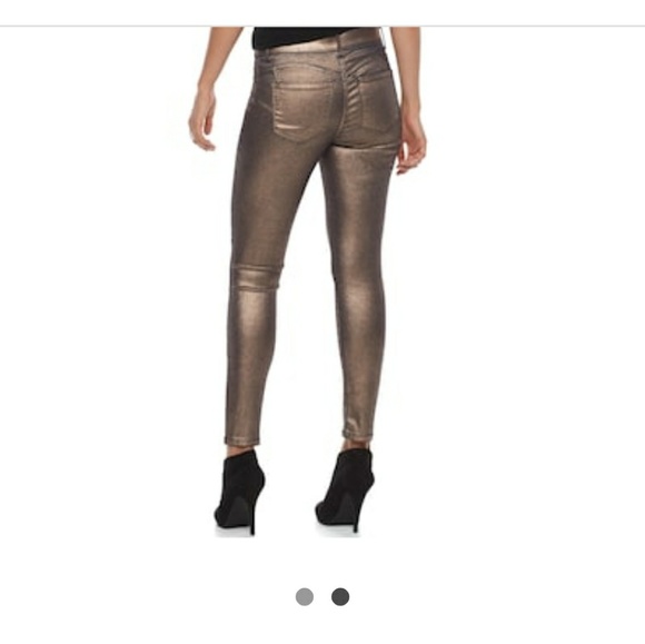 NWT Juicy Couture Rose Gold Jeggings - Picture 2 of 5